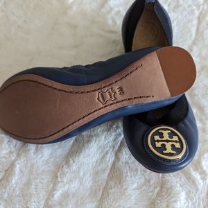 Tory Burch flats,Navy blue US5